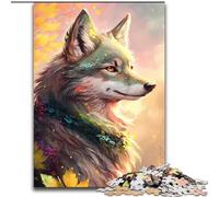 Puzzles 1000 pièces pour Adultes Loups oniriques Puzzles en Carton, pour la Famille et Les Amis, défi cérébral 1000 pièces(26x38cm)