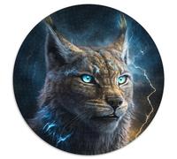 Puzzles 1000 pièces pour Adultes Magical Lynx Puzzles en Papier Cadeau DIY Amusant Convient pour la Maison Salon Bureau Décoration 1000 pièces (67,5x67,5cm)