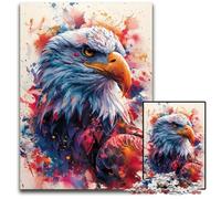 Puzzles 1000 pièces pour Adultes Magnifique Aigle Puzzles stimulants pour la fête des mères, Les Anniversaires, Noël 50x75cm/19,68x29,52 Pouces