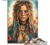 Puzzles 1000 pièces pour Adultes : Magnifique Ange Noir féminin, Puzzles Difficiles pour Adultes 26x38 cm, soirée de Jeux en Famille, œuvres d'art décoratives à Faire soi-même
