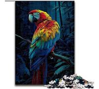Puzzles 1000 pièces pour Adultes Magnifique Perroquet, à partir de 14 Ans Chaque pièce est Unique - Jeu Amusant et Stimulant pour Toute la Famille Bon Cadeau (Taille 26x38cm)