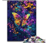 Puzzles 1000 pièces pour Adultes, Magnifiques Papillons colorés, Puzzles impossibles pour Adultes, Taille 38x26cm, Casse-tête DIY Stimulant pour Adolescents