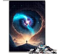 Puzzles 1000 pièces pour Adultes Magnifiques Puzzles de planètes extraterrestres en Carton, Cadeau de Noël, idéal pour Le Bureau, la Chambre, Le Salon, 1000 pièces(26x38cm)