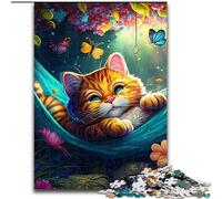 Puzzles 1000 pièces pour adultes. Magnifiques puzzles Garfield Cat pour adultes. 1000 pièces stimulantes pour les adolescents, parfaites pour la décoration intérieure ou comme cadeau (taille 26x38cm).