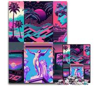 Puzzles 1000 pièces pour Adultes, Magnifiques scènes en Carton, Casse-tête Stimulant pour Adolescents, 26x38cm/10,23x14,96 Pouces