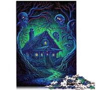 Puzzles 1000 pièces pour Adultes Maison Morte en Bois Jeux de Puzzle Jouets Cadeau 50 x 75 cm Puzzle pour Adultes