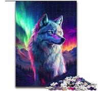 Puzzles 1000 pièces pour Adultes Majestic Wolf Puzzles pour Adultes 1000 pièces Jeux éducatifs Belle décoration (Taille 50x75cm)