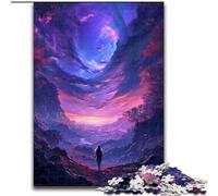 Puzzles 1000 pièces pour Adultes Marcher dans Un Monde Fantastique Puzzles pour Adultes Taille 26x38cm Jeu interactif Familial, Cadeau Artisanal avec des Illustrations colorées