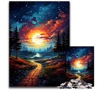 Puzzles 1000 pièces pour Adultes Marcher Seul la Nuit Puzzles Jeu de réflexion pour Adolescents Cadeau de Vacances idéal 1000 pièces (38x26cm)