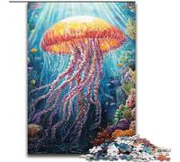Puzzles 1000 pièces pour Adultes Méduses, à partir de 14 Ans Chaque pièce est Unique Un Jeu Amusant et Stimulant pour Toute la Famille Bon Cadeau (Taille 50x75cm)