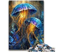 Puzzles 1000 pièces pour Adultes Méduses Magiques, défi d'intelligence cérébrale, Jouets addictifs, Cadeau Amusant pour Les 14 Ans et Plus, 26x38cm