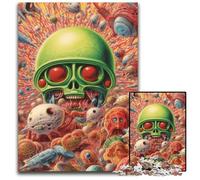 Puzzles 1000 pièces pour Adultes Ménagerie martienne. des Puzzles stimulants au Design Complexe pour Adolescents,Une décoration DIY et Un Divertissement Stimulant pour Le Cerveau. 26x38cm.