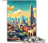 Puzzles 1000 pièces pour Adultes Mexico, Jouet éducatif et décompressant, idéal comme Cadeau pour Toute la Famille 26x38cm