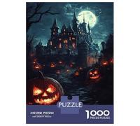 Puzzles 1000 Pièces pour Adultes Midnight Castle Glow Puzzles pour Adultes, Jouet, Décoration Murale, Amusant Et Humoristique, Idéal pour Stimuler Le Cerveau 52x38cm/1000pcs