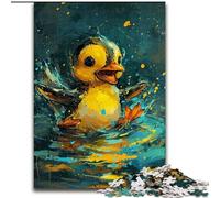 Puzzles 1000 pièces pour Adultes : Mignon Petit Canard Jaune, Puzzles 1000 pièces pour Adultes, Jeu cérébral Stimulant à Faire soi-même, activité familiale Interactive (Taille 50x75cm)