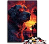 Puzzles 1000 pièces pour Adultes Mode Chien pour 14 Ans et Plus Jeux Amusants Activités Amusantes à la Maison, Cadeaux d'anniversaire, Cadeaux de Voyage 26x38cm