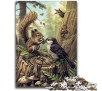 Puzzles 1000 pièces pour Adultes Moineaux et méduses Jeu Stimulant et Jeu Familial avec pièces entièrement emboîtables de Formes aléatoires 26x38cm