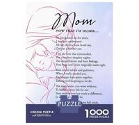 Puzzles 1000 Pièces pour Adultes Mom Now That Im Older Puzzle Anti-Stress pour Toute La Famille, Idéal comme Cadeau 70x50cm/1000pcs