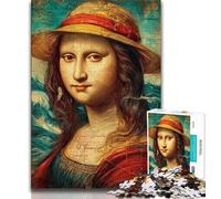 Puzzles 1000 pièces pour Adultes Mona Lisa, Aide Le Cerveau à exercer des Jouets addictifs pour cultiver la Patience, décoration Parfaite (75x50cm)