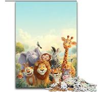 Puzzles 1000 pièces pour Adultes Monde Animalier Africain, à partir de 14 Ans Chaque pièce est Unique Un Jeu Amusant et Stimulant pour Toute la Famille Bon Cadeau (Taille 50x75cm)