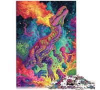 Puzzles 1000 pièces pour Adultes Monde Fantastique des Dinosaures Jouet éducatif intellectuel décompressant Cadeau Amusant 19,7 po x 29,5 po pour Les 14 Ans