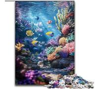 Puzzles 1000 pièces pour Adultes Monde sous-Marin en Carton,ce Qui en Fait Un Excellent Cadeau pour s'amuser en Famille 38x26CM pour Les Vacances,Les Anniversaires et Les soirées de Jeux en Famille