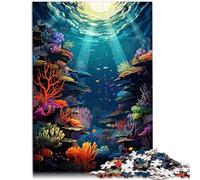 Puzzles 1000 pièces pour Adultes Monde sous-Marin Jouets Anti-Stress 26x38cm est idéal comme Cadeau pour Toute la Famille à partir de 14 Ans