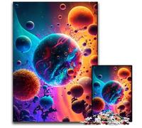 Puzzles 1000 pièces pour Adultes Mondes infinis Puzzles Difficiles pour Adultes Parfait pour Les Adolescents et la décoration intérieure 26x38cm/10,23x14,96 Pouces