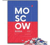 Puzzles 1000 pièces pour Adultes, Moscou, Russie Stimulez Votre Cerveau Jouets addictifs pour cultiver la Patience Cadeau d'anniversaire 50x75cm