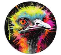 Puzzles 1000 pièces pour Adultes, Motif Animalier, Puzzle Rond en Papier, Jeu de réflexion, Jeu Familial interactif, adapté aux 14 Ans et Plus (67,5 x 67,5 cm)