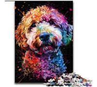 Puzzles 1000 pièces pour Adultes, Motif Chien Lagotto Romagnolo, en Bois, Parfaits pour s'amuser en Famille, Jouer en Groupe ou pour Un Anniversaire(1000 pièces, 50x75cm)