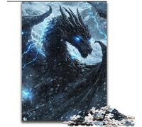 Puzzles 1000 pièces pour Adultes, Motif Dragon animé, adaptés aux Personnes de 14 Ans et Plus, Jeux éducatifs, Cadeaux du Père Noël Secret (Taille 50x75cm)