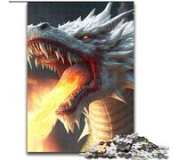 Puzzles 1000 pièces pour Adultes, Motif Dragon Mystique, Taille 26x38cm, Jeu Familial interactif, défi cérébral, Jouet éducatif