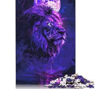 Puzzles 1000 pièces pour Adultes, Motif Lion, à Faire soi-même, Cadeau, Jeu Familial, 1000 pièces (75 x 50 cm)