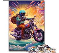 Puzzles 1000 pièces pour Adultes, Motif Moto coloré, idéal pour Une soirée de Jeux en Famille, Une décoration d'intérieur et Un entraînement cérébral (Taille 50x75cm)