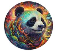 Puzzles 1000 pièces pour Adultes, Motif Panda coloré, en Papier, Niveau débutant, idéal pour Les Anniversaires et Les fêtes (67,5 x 67,5 cm)