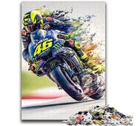 Puzzles 1000 pièces pour Adultes MotoGP pour Les 14 Ans et Plus Jeux de Famille Jeu de Noël Cadeaux pour Femmes 50x75cm