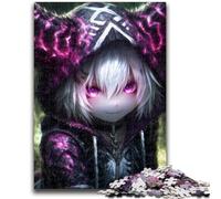 Puzzles 1000 pièces pour Adultes Mystérieuse Fille Anime Amusement en Famille Idéal comme Cadeau pour Toute la Famille à partir de 14 Ans 50x75cm