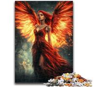 Puzzles 1000 pièces pour Adultes Mystérieuse Phénix Fille pour 14 Ans et Plus Jeux de Famille Jeu de Noël Cadeaux pour Femmes 50x75cm