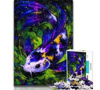 Puzzles 1000 pièces pour Adultes Mystérieux Koi, Aidez Le Cerveau à exercer des Jouets addictifs pour cultiver la Patience Collection d'artistes, Beaux-Arts 38x52cm