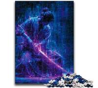 Puzzles 1000 pièces pour Adultes Mystérieux Ninja Samouraï 1000 pièces pour Adolescents, pour Jeu éducatif, défi, Jouet, offrez-Le à Toute la Famille 50x75cm