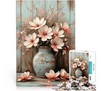 Puzzles 1000 pièces pour Adultes Nature Morte Florale Jeux éducatifs Décoration d'intérieur Excellent Cadeau pour Les Jeux 52x38cm