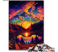Puzzles 1000 pièces pour Adultes Nature psychédélique en Bois, pour Adolescents à partir de 14 Ans, décoration d'intérieur 50x75cm pour Anniversaires, fêtes et Occasions spéciales