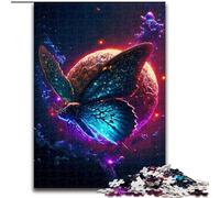 Puzzles 1000 pièces pour Adultes Nébuleuse Cosmique Papillon en Bois, ce Qui en Fait Un Excellent Cadeau pour s'amuser en Famille 50x75cm pour Un Jeu interactif en Famille