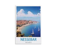 Puzzles 1000 pièces pour Adultes, Nessebar Bulgarie, Puzzles Amusants pour Toute la Famille, 52 x 38 cm