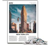 Puzzles 1000 pièces pour Adultes, New York City, Jeu Familial, Anti-Stress, défi Difficile, Collection d'artistes, Beaux-Arts (38x26cm), 1000 pièces