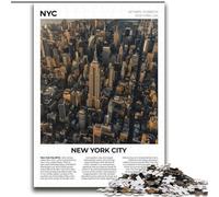 Puzzles 1000 pièces pour Adultes, New York City, Jeu Familial, Anti-Stress, défi Difficile, Collection d'artistes, Beaux-Arts (38x52cm), 1000 pièces
