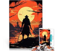 Puzzles 1000 pièces pour Adultes Ninja sur Les couchers de Soleil Analyse et logique Renforcer l'amour Entre Les Couples 52x38cm