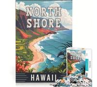 Puzzles 1000 pièces pour Adultes North Shore in Hawaii | Un défi de taille Chaque pièce est unique Anniversaire et cadeaux uniques. 38x26cm