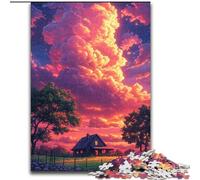 Puzzles 1000 pièces pour Adultes, Nuages colorés, Jeux en Famille, décorations à Faire soi-même, Taille 38x26cm
